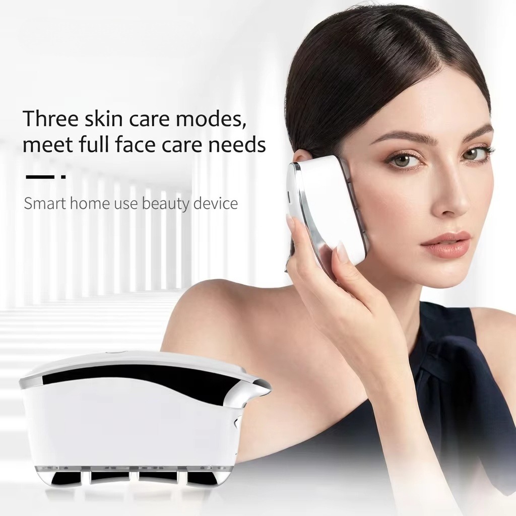 Portable LED EMS Gua Sha Massager With Vibration For Facial