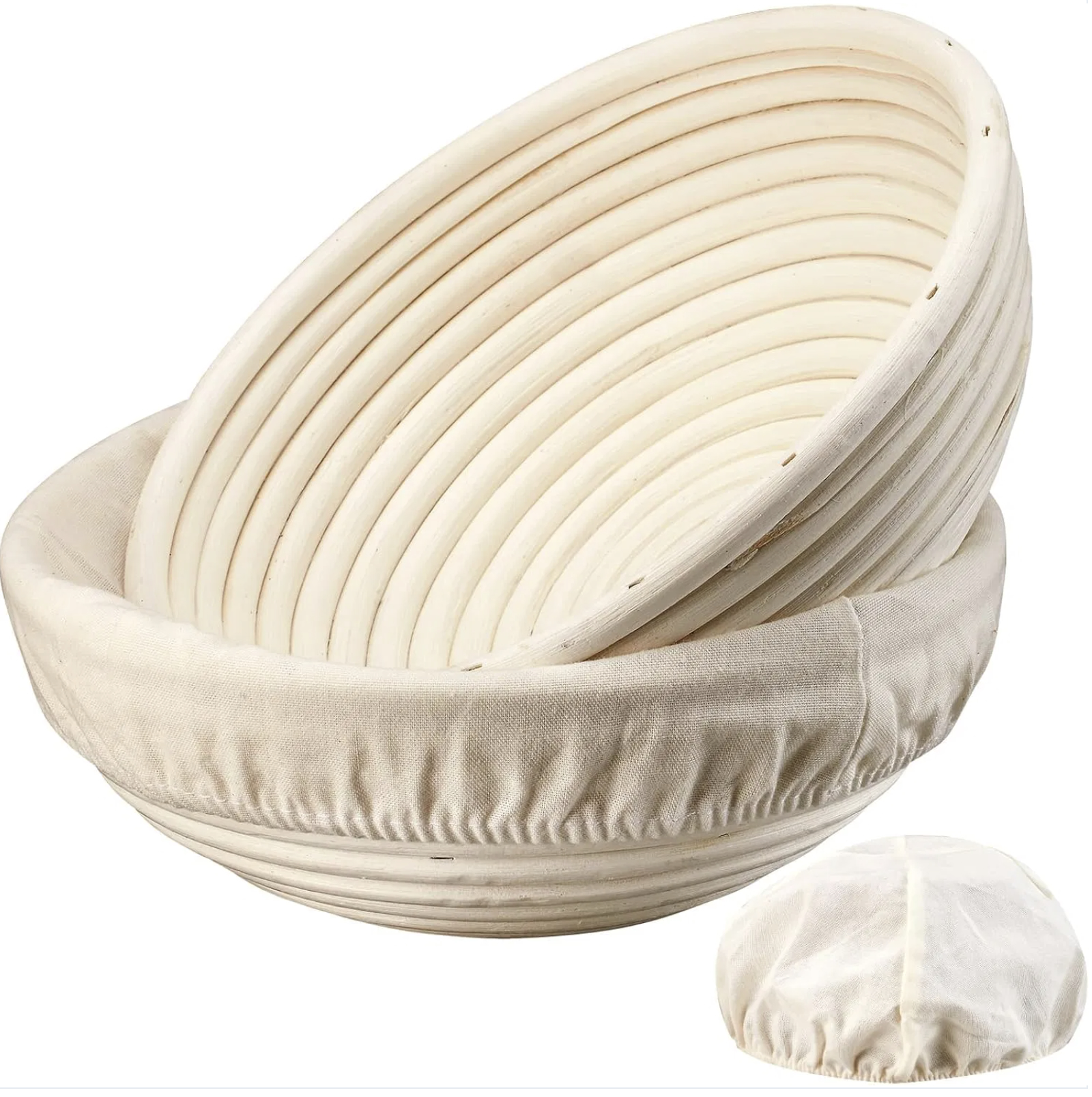 Banneton Bread Proofing Basket - 9 Inch Banneton Basket Set