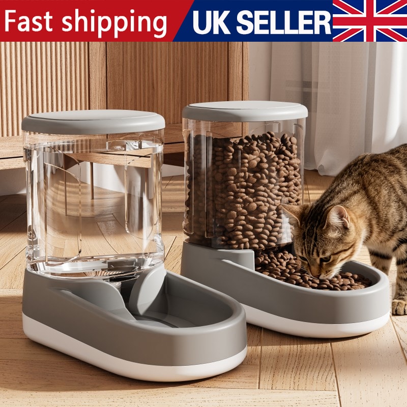 3.8 L Automatic Pet Feeder Cat Dog Food Dispenser Water